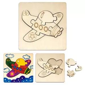 [하프클럽/브이와이]만들기대장 비행기 나무블럭퍼즐-비행기