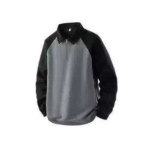 키체샵 남성 자켓 스웨이드 칼라 맨투맨 빈티지 빅사이즈 코트 HO1