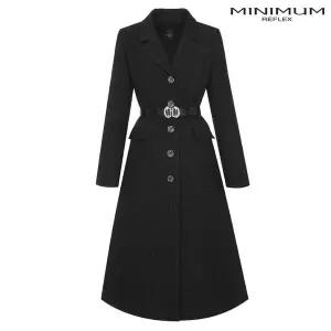 미니멈 원피스 투피스 트위드 카라 롱 코트 MXAAWL1060 미디 등