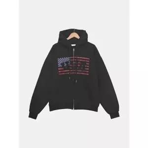 [하프클럽/빌리버스]빌리버스 남자 USA 빈티지 기모 투웨이 스트릿 후드집업