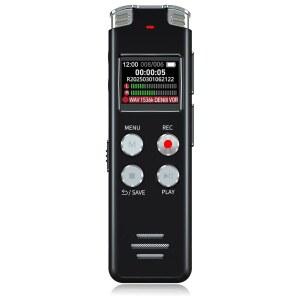 재생 64GB 디지털 음성 녹음기: 강의 회의 인터뷰를 위한 음성 활성화 녹음기 - EVISTR 딕타폰 녹음 장치 테이프 녹음기 휴대용 미니 USB 오디오 녹음기 MP3