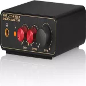 Douk 오디오 T14-EQ 포노 프리앰프 RIAA 헤드폰 출력 톤 제어 USB 5V 전원이 포함된 미니 MM/MC 턴테이블 -