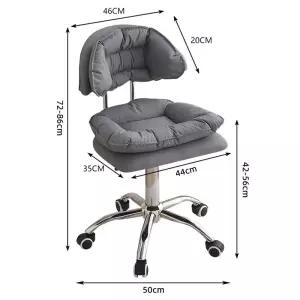 벨벳 바퀴달린 높은 스탠드 카페 체어 스펀지의자 바 회전 바스툴 의자