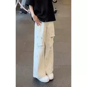 록쉬블몰 남친 바지 청 하계 핫팬츠 디스트로이드 배기핏 HO2