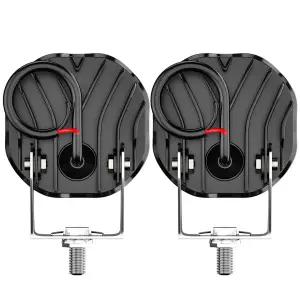 3 인치 흰색 노란색 LED 포드 표시 줄 40W 12V-48V Offroad ATV 4x4 바이크 오토바이 방수 Led 안개 운전