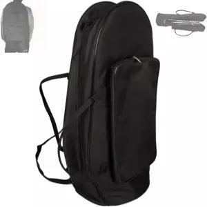 경적/튜바에 맞는 천 기그 백팩 스트랩이 있는 가방 대형 액세서리 보관 휴대용 경량 디자인