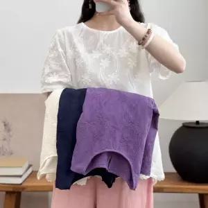 픽호샵 여친 여름 반팔 레이스 키작녀 빅사이즈 상의 롱루즈핏티 티 꾹2