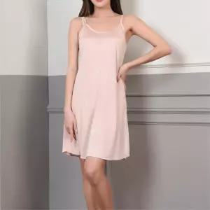 가볍고 시원한 여름잠옷 인견 끈슬립 원피스 속치마 이너웨어 란제리 여성속옷