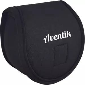 아벤틱 네오프렌 플라이 낚시 릴 케이스 파우치 커버 피팅 5/6 7/8wt 보관 블랙 1-PACK 3/4