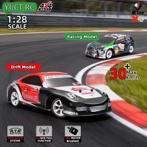 WLtoys K969 1 28 미니 드리프트 RC카 K989 4륜구동 고속 오프로드 2.4G 무선 조종 레이싱 장난감 합금 자