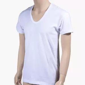 순면 빅사이즈 남성 흰색 반팔 런닝셔츠 50대 착용감좋은 할아버지 난닝구 U넥