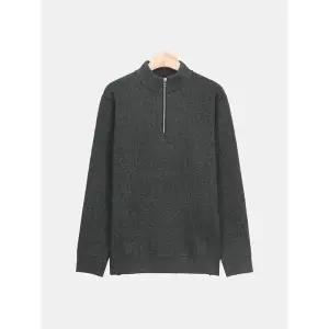 [하프클럽/빌리버스]빌리버스 남자 기모 하프 집업 데일리 니트 BBLT054