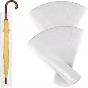 100개 우산 봉투 투명 비닐 레인백 일회용 방수 커버 교체 리필