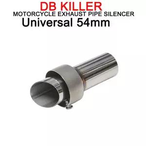 호환  54MM 범용 배기 파이프 머플러 스테인리스 스틸 소음기 DB 킬러 사운드 야마하 용