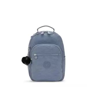 Kipling 여성용 서울 S 백팩, 블루 스톤, Kipling 여성용 서울 S 백팩
