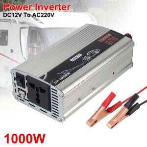 호환 1000W 순수 사인파 전원 인버터 전자 전압 변압기 12V ~ 110V 220V 자동차 홈 노트북 트럭