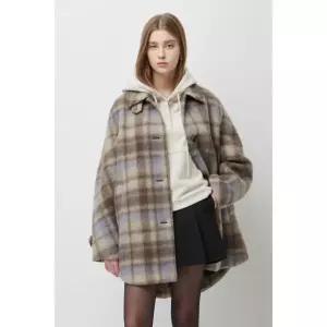 시슬리 피카부 체크 하프 코트 SACT51561MK 3288324