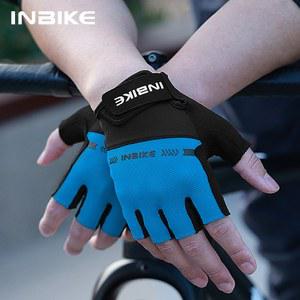 호환 새로운 MTB 사이클링 장갑 반 손가락 자전거 장갑 Anti- 충격 흡수 패딩 도로 자전거 자전거 장갑 남성 여성을위한