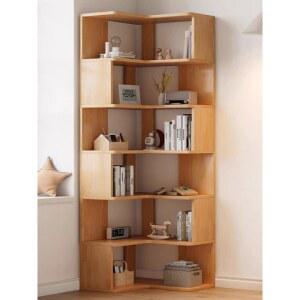 코너책장 자책장 원목 모서리 틈새 수납장 코너 책장