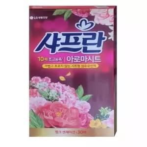 샤프란 아로마시트 농축섬유유연제 핑크센세이션 30매