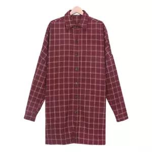 [하프클럽/] 셔츠 자켓 SBI033 3COLOR 남자 롱 체크 자켓