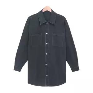 [하프클럽/] 데님 자켓 SPJ012 1COLOR 남자 오버핏 청자켓 간절기 남방