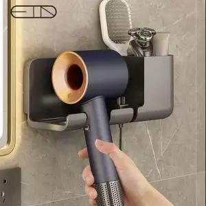 무타공 수납형 헤어드라이기 홀더 드라이기 거치대
