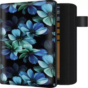 RFID 차단 기능이 있는 남녀용 bvya 체크북 커버 펜 홀더가 프리미엄 프린트 가죽 슬림 지갑 중복 검사를