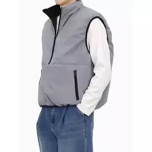 [하프클럽/] 남성 하이넥 조끼패딩 반집업 패딩조끼 SRAT079