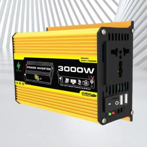 호환 듀얼 USB 자동차 전압 변압기, RV 캐러밴용 디지털 전력 인버터 내장 퓨즈, 3000W 12V-AC 110/220V 자동차 인버터