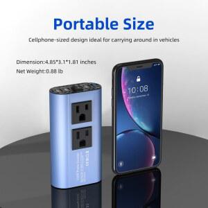 호환 12V ~ 110V AC 자동차 인버터 500W -AC 변환기 표준 소켓이 있는 자동 변압기 멀티 USB 자동차