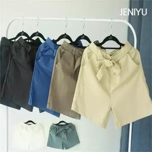 [하프클럽/]마쉬 면 마  4부 밴딩 여성반바지 9color   벨트