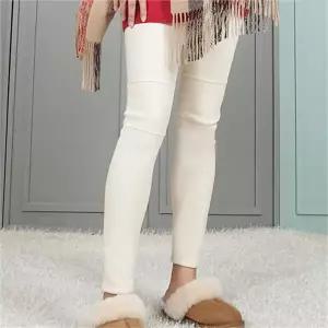 [하프클럽/]제티 무릎 절개 겨울 방한 기모 여성 레깅스 바지