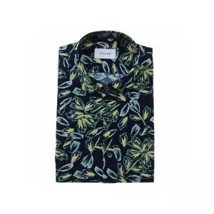 [하프클럽/예작셔츠]  YJEMUR610 밑단일자 폴리서커프린트 일반핏 반소매