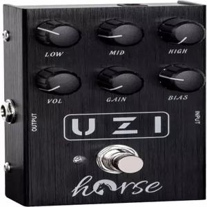 UZI 디스토션 페달 BIAS 노브가 있는 호스 헤비 메탈 일렉트릭 기타 효과를 위한 미국과 영국 스위치
