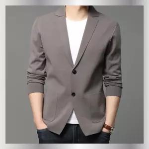 남성용 정장 자켓 춘추 니트 코트 솔리드가디건멋진 스웨터 KS3