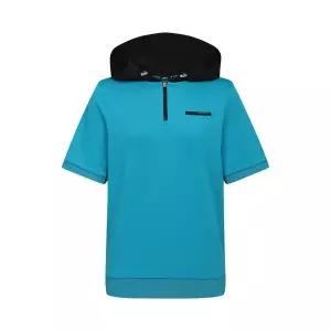 매장정품 제이디엑스 [제이디엑스 JDX]여성 소재 믹스 반집업 후드 반팔 티셔츠 X1TSW6502 256869