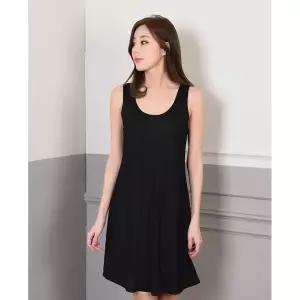 [하프클럽/]슬립 부드러운 인견원피스 롱 런닝 란잠옷 여성스러운