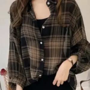 친절한탄씨 여성 체크 셔츠 봄가을 남방 롱 블라우스 무지 남방 여자남방코디 여자가을남방