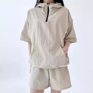 [하프클럽/]여자 후드 여름 셋업 오버핏 아노락 트레이닝 세트 아