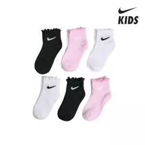[국내매장판] 나이키 키즈 웰트 앵클 삭스 6PK 세트 5-7세 A252SO432P 258933