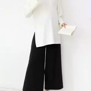 [하프클럽/]여자 밍크기모 폴리레이온 소프트 와이드팬츠