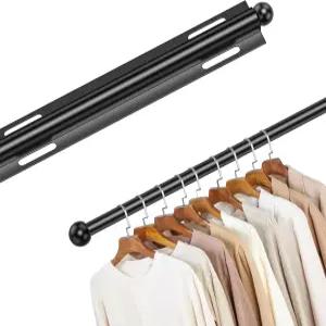 12인치 슬라이드 아웃 옷장용 발렛 로드 표준 12인치에서 22인치 광택 크롬 마감 고강도 40파운드