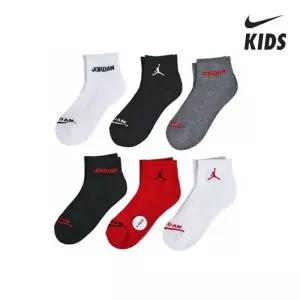 [국내매장판] 나이키 키즈 조던 레전드 앵클 삭스 6PK 세트 9-11세 N252SO442P 258963