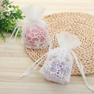 1개 화이트 레이스 조리개 주머니 파우치 포장 망사 망사파우치 무지파우치 이너파우치