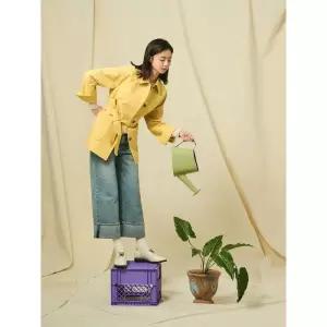 매장정품 빈폴 레이디스 미디엄 아웃포켓 트렌치 코트 옐로우 (BF523TC03E) 257318