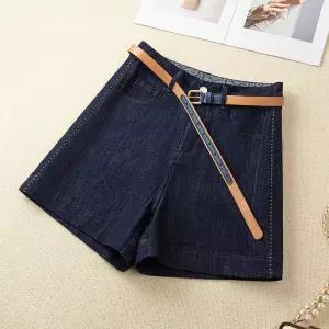 엘럽 팬츠 여사친 데님 하프 여름 와이드 핫팬츠 일자 얇은 반바지 하이웨스트 A라인 청반바지 5부 원템2