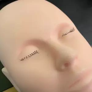 마네킹 실리콘 얼굴 두상 속눈썹 메이크업 미용 연습용 반영구