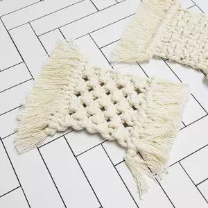 컵받침 티코스터 로프 매크라메 면사 태슬 술장식 홈카페 인테리어 소품