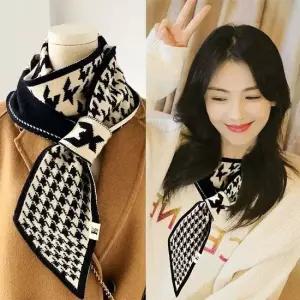 롱 커플 모 여자머플러 간절기머플러 예쁜 블랙 클래식 머플러 여자머플러 간절기머플러